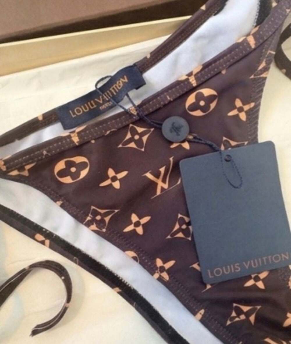 Louis Vuitton Monogram Print Two-Piece Bikini Set - Picture 5 of 7